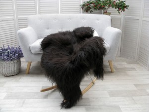 Icelandic Sheepskin Rug Mongolian Style Genuine Curly Chair Sofa Throw G386