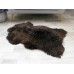 Luxury Genuine Icelandic Sheep Rug Natural Brown Black Colour Soft Single Floor Chair Cover G429