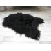 Sheep Rug Throw Genuine Real Black Icelandic Single Sofa Floor Seat Pad Chair Cover G434