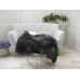 Sheep Rug Throw Genuine Real Black Grey Icelandic Single Sofa Floor Seat Pad Chair Cover G435