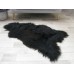 Sheep Rug Throw Genuine Real Brown Black Icelandic Single Sofa Floor Seat Pad Chair Cover G442