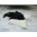 Black & White Sheepskin Rug Genuine Icelandic Shaggy Rug Throw G407