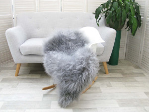 Grey Icelandic Sheepskin Rug G622