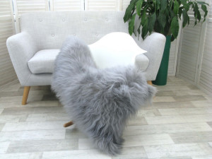 Grey Icelandic Sheepskin Rug G624
