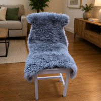 Mongolian Curly Sheepskin Rug Dyed Grey G322 Mongolian Curly Sheepskin Rug Dyed Grey G322