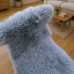 Mongolian Curly Sheepskin Rug Dyed Grey G322