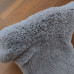 Mongolian Curly Sheepskin Rug Dyed Grey G802