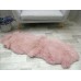 Real British Double Sheepskin Rug Hide Powder Pink Dyed Soft Sofa Floor Bed Cover D44
