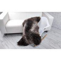 BROWN BRITISH HERDWICK SHEEPSKIN RUG J701 BROWN BRITISH HERDWICK SHEEPSKIN RUG J701