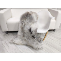 GREY BRITISH HERDWICK SHEEPSKIN RUG J702 GREY BRITISH HERDWICK SHEEPSKIN RUG J702