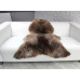 BROWN BRITISH HERDWICK SHEEPSKIN RUG J704 BROWN BRITISH HERDWICK SHEEPSKIN RUG J704