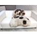 WHITE DARK BROWN JACOB SHEEPSKIN RUG J707 WHITE DARK BROWN JACOB SHEEPSKIN RUG J707