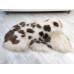 WHITE DARK BROWN JACOB SHEEPSKIN RUG J707 WHITE DARK BROWN JACOB SHEEPSKIN RUG J707