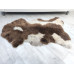BROWN WHITE JACOB SHEEPSKIN RUG J709 BROWN WHITE JACOB SHEEPSKIN RUG J709