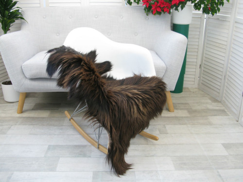 Genuine Greek Long Hair Goat Hide Go408