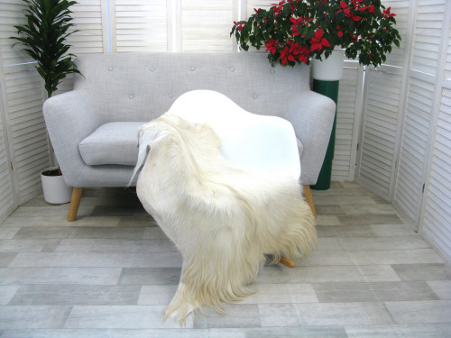 Genuine Greek Long Hair Goat Hide Go411