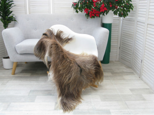 Genuine Greek Long Hair Goat Hide Go416
