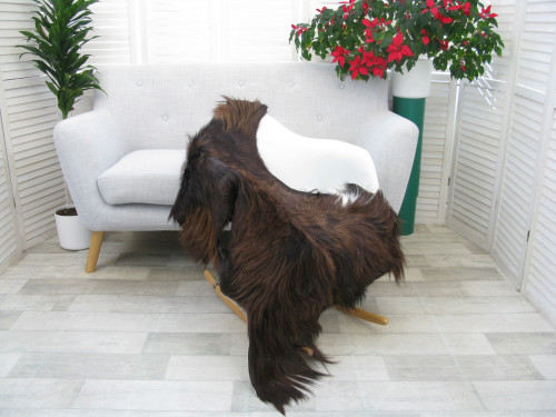 Genuine Greek Long Hair Goat Hide Go418