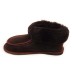 Brown Sheepskin Leather Slippers 